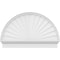 Ekena Millwork Half Round Sunburst Architectural Grade PVC Combination Pediment, 44"W x 28-3/4"H x 2-3/4"P PEDPC044X290HRO01 - alternate 3